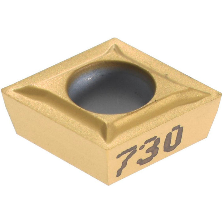 C - Diamond (Rhombic) 80-Deg 1/4" IC Carbide Insert, Grade KC730, TiN - Kennametal 1161906