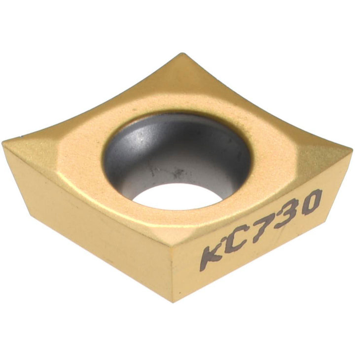 C - Diamond (Rhombic) 80-Deg 3/8" IC Carbide Insert, Grade KC730, TiN - Kennametal 1161910