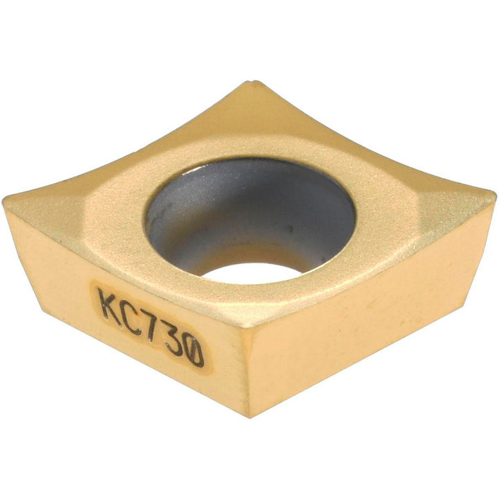 C - Diamond (Rhombic) 80-Deg 3/8" IC Carbide Insert, Grade KC730, TiN - Kennametal 1161911