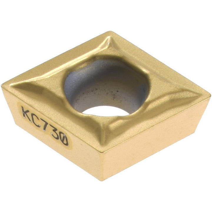 C - Diamond (Rhombic) 80-Deg 1/4" IC Carbide Insert, Grade KC730, TiN - Kennametal 1161914