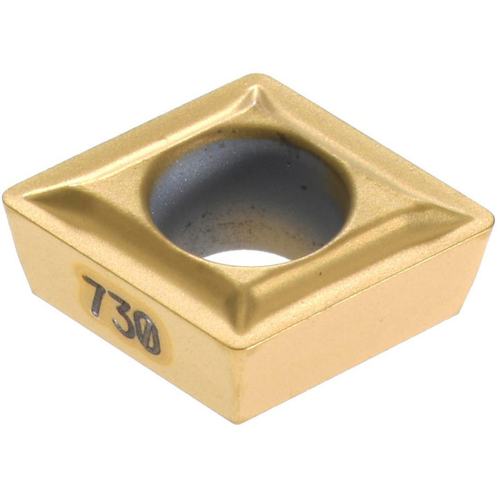 C - Diamond (Rhombic) 80-Deg 1/4" IC Carbide Insert, Grade KC730, TiN - Kennametal 1161915
