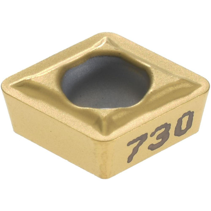 C - Diamond (Rhombic) 80-Deg 1/4" IC Carbide Insert, Grade KC730, TiN - Kennametal 1161916