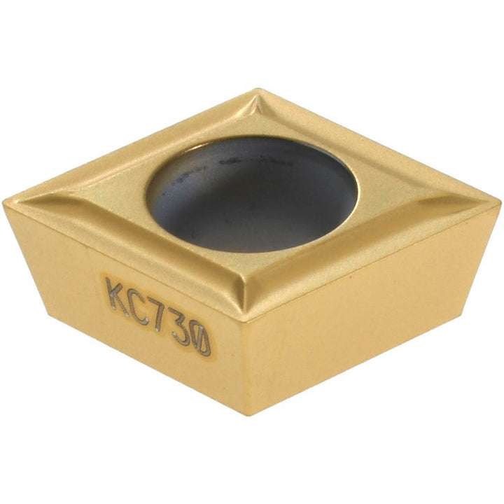 C - Diamond (Rhombic) 80-Deg 3/8" IC Carbide Insert, Grade KC730, TiN - Kennametal 1161917
