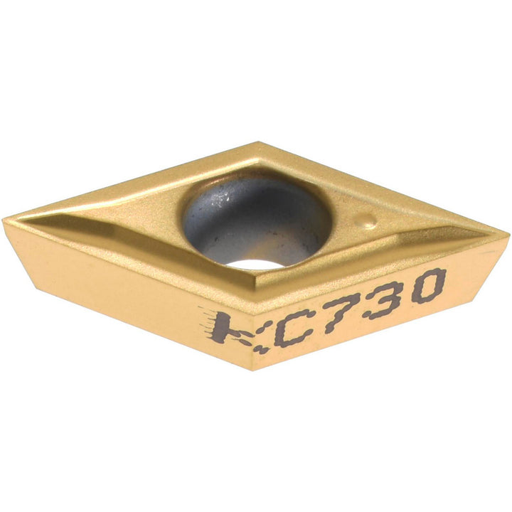 D - Diamond (Rhombic) 55-Deg 1/4" IC Carbide Insert, Grade KC730, TiN - Kennametal 1161933