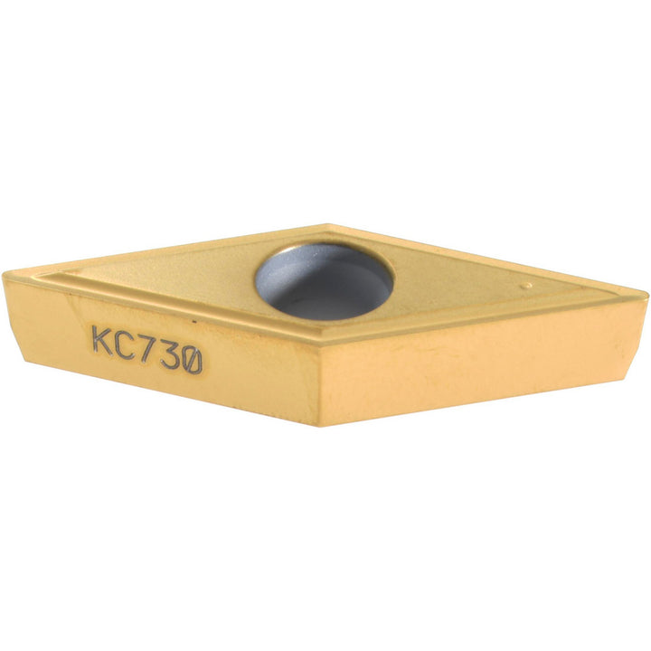 V - Diamond (Rhombic) 35-Deg 3/8" IC Carbide Insert, Grade KC730, TiN - Kennametal 1161974