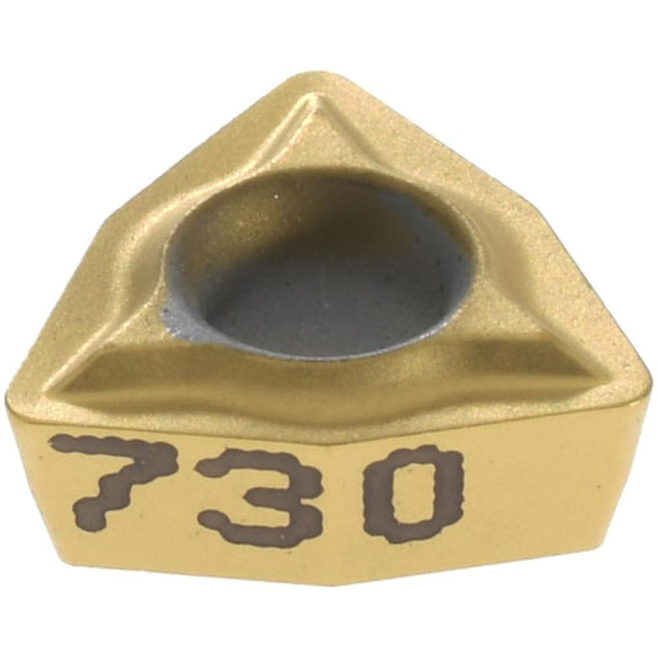 W - Trigon 80-Deg 3/16" IC Carbide Insert, Grade KC730, TiN - Kennametal 1161978