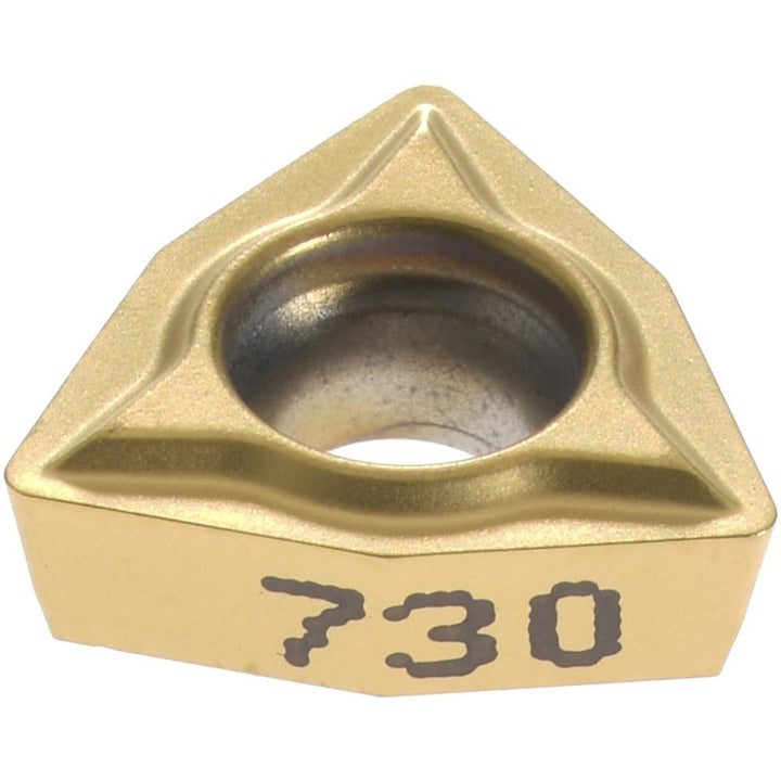 W - Trigon 80-Deg 1/4" IC Carbide Insert, Grade KC730, TiN - Kennametal 1161979