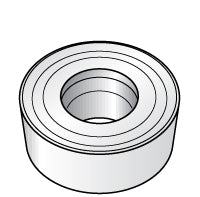 R - Round 1/2" IC Carbide Insert, Grade KC5010, TiAlN - Kennametal 1782896