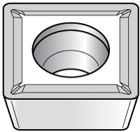 S - Square 1/2" IC Carbide Insert, Grade KC730, TiN - Kennametal 1161879