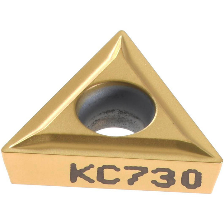 T - Triangle 1/4" IC Carbide Insert, Grade KC730, TiN - Kennametal 1162007