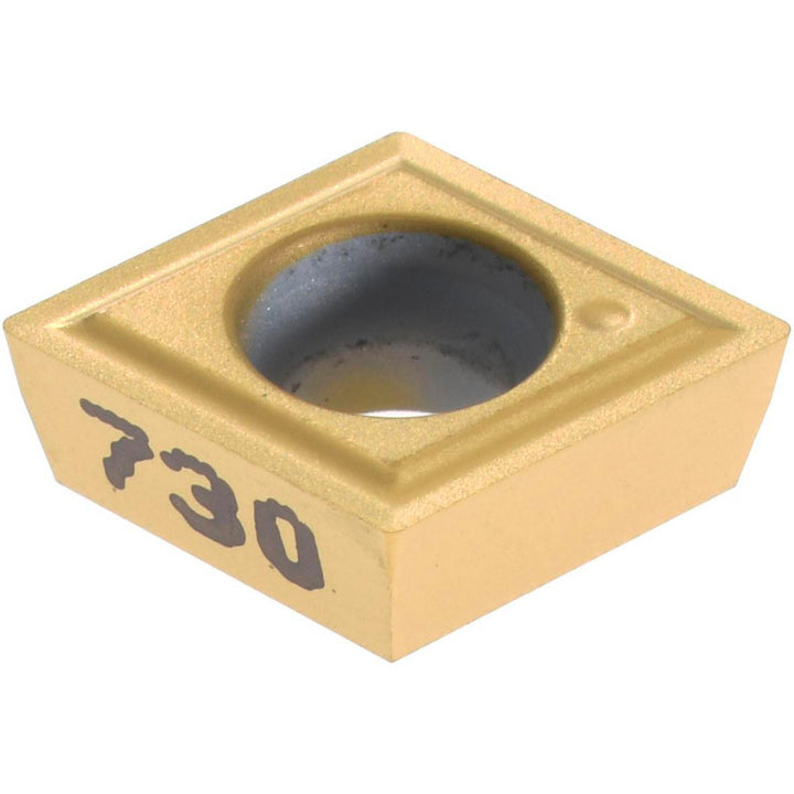 C - Diamond (Rhombic) 80-Deg 1/4" IC Carbide Insert, Grade KC730, TiN - Kennametal 1162895