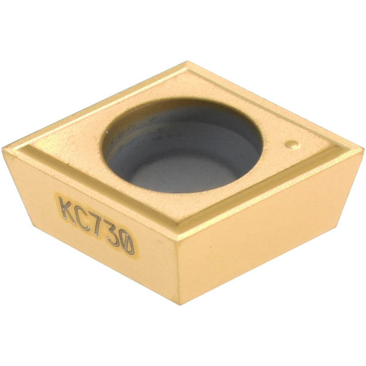 C - Diamond (Rhombic) 80-Deg 3/8" IC Carbide Insert, Grade KC730, TiN - Kennametal 1162900