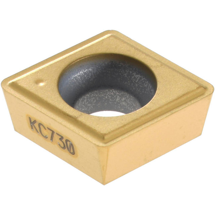 C - Diamond (Rhombic) 80-Deg 3/8" IC Carbide Insert, Grade KC730, TiN - Kennametal 1162902