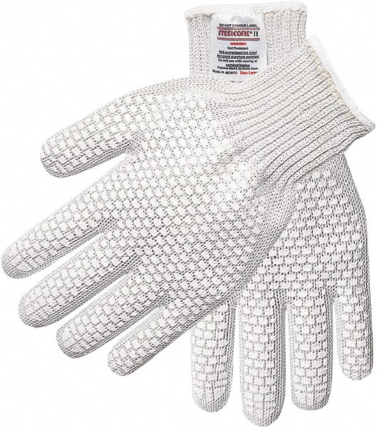 Medium White Polyester Cut-Resistant Gloves - MCR Safety 9382M