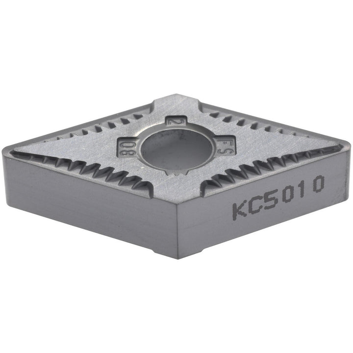 D - Diamond (Rhombic) 55-Deg 1/2" IC Carbide Insert, Grade KC5010, TiAlN - Kennametal 2229646