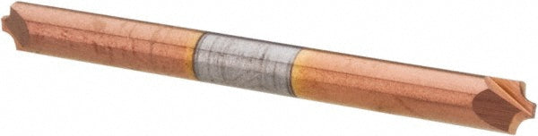 1/8" 2-Flute Solid Carbide Corner Rounding End Mill, TiCN - Accupro 12180316