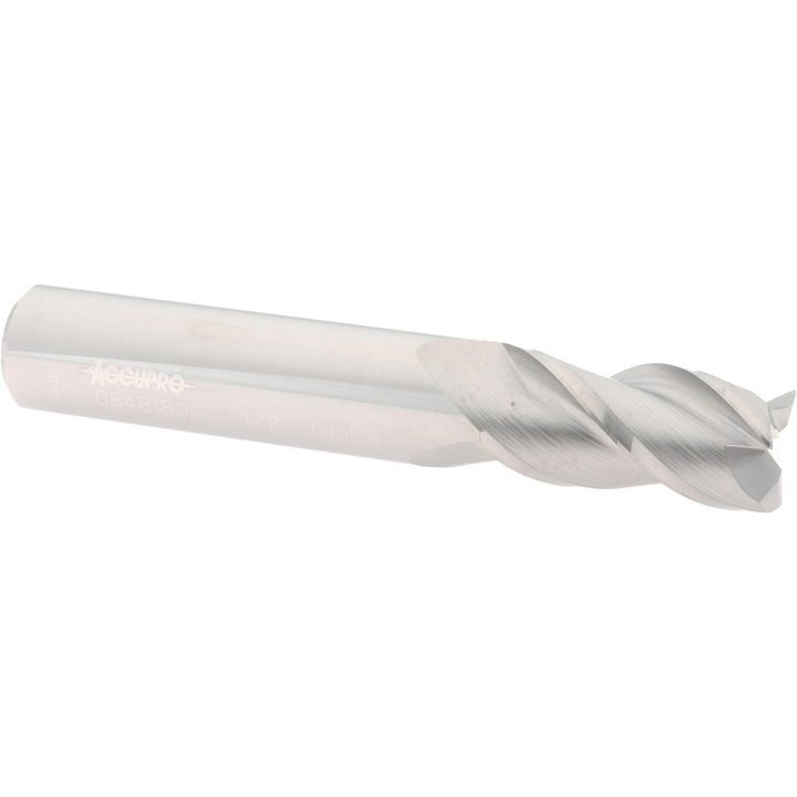 1/2" 3-Flute Solid Carbide Corner Radius End Mill - Accupro 12182064