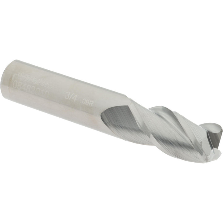 3/4" 3-Flute Solid Carbide Corner Radius End Mill - Accupro 12182129