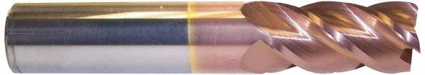 5/16" 4-Flute Solid Carbide Corner Radius End Mill, TiCN - Accupro 12183508