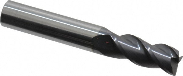 3/8" 3-Flute Solid Carbide Corner Radius End Mill, AlTiN - Accupro 12182035