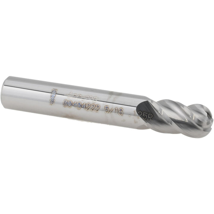 5/16" 4-Flute Solid Carbide Corner Radius End Mill - Accupro 12182831