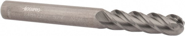 5/16" 4-Flute Solid Carbide Corner Radius End Mill - Accupro 12183023