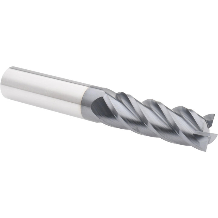 3/4" 4-Flute Solid Carbide Corner Radius End Mill, AlTiN - Accupro 12183151