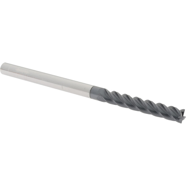 1/4" 4-Flute Solid Carbide Corner Radius End Mill, AlTiN - Accupro 12183242