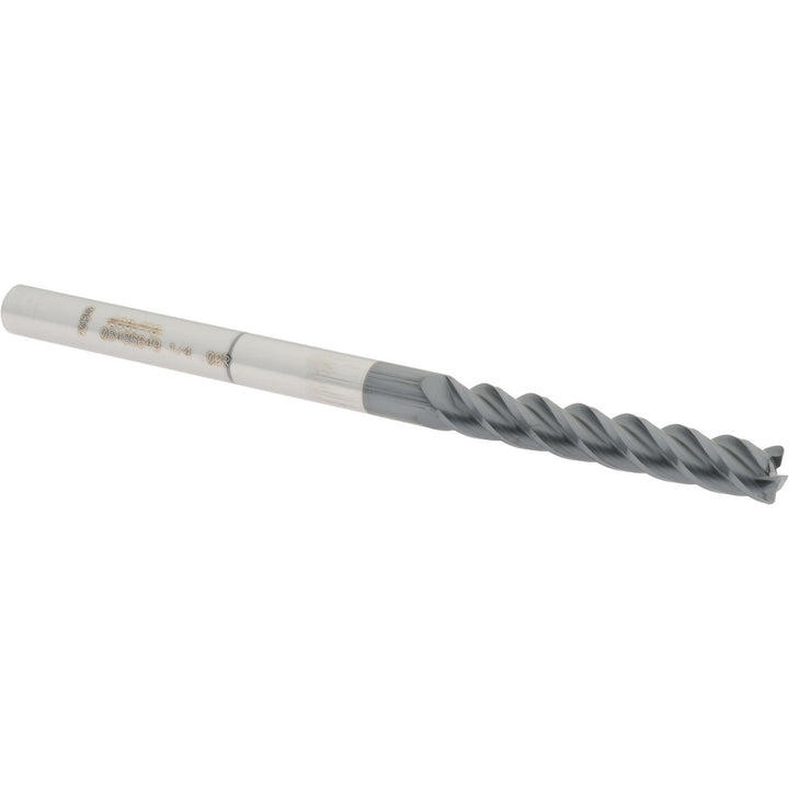1/4" 4-Flute Solid Carbide Corner Radius End Mill, AlTiN - Accupro 12183244