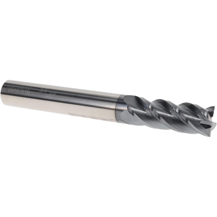 3/4" 4-Flute Solid Carbide Corner Radius End Mill, AlTiN - Accupro 12183628