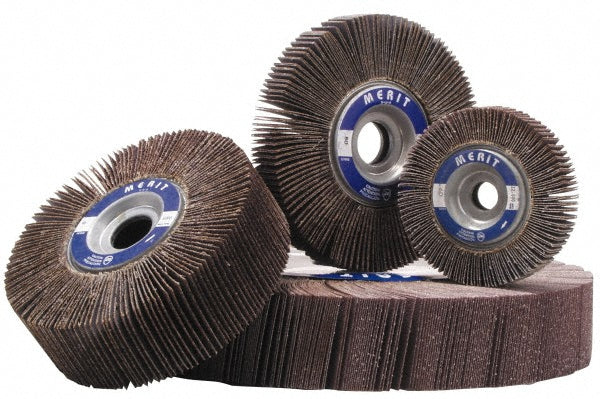 8" 60-Grit Aluminum Oxide Flap Wheel - Merit Abrasives 08834123094