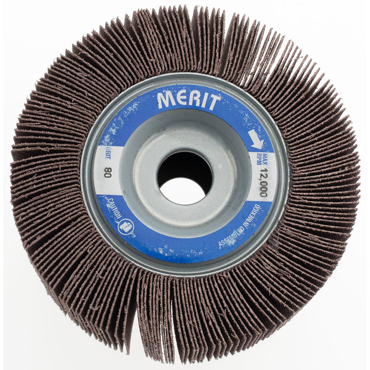 4" 80-Grit Aluminum Oxide Flap Wheel - Merit Abrasives 08834122056
