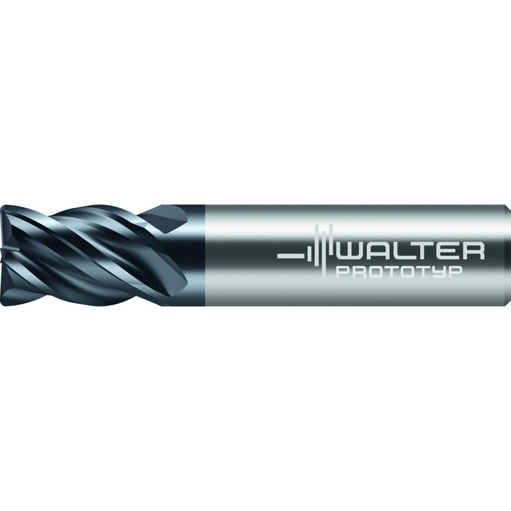 3/8" 4-Flute Solid Carbide Corner Radius & Corner Chamfer End Mill, nACo - Walter-Prototyp 8417083