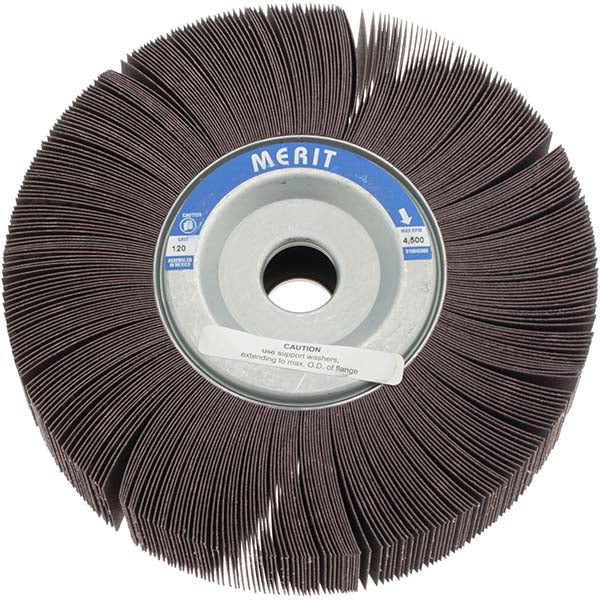8" 120-Grit Aluminum Oxide Flap Wheel - Merit Abrasives 08834123097