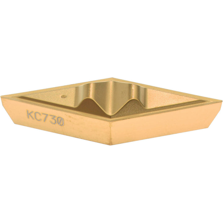 VCGR160402 Carbide Insert, Grade KC730, TiN - Kennametal 1163225