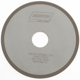 6 x 3/8" 120-Grit Diamond Grinding & Cutoff Wheel - Norton 69014192773