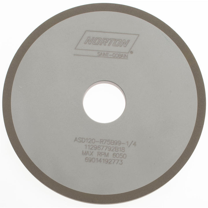 6 x 3/8" 120-Grit Diamond Grinding & Cutoff Wheel - Norton 69014192773