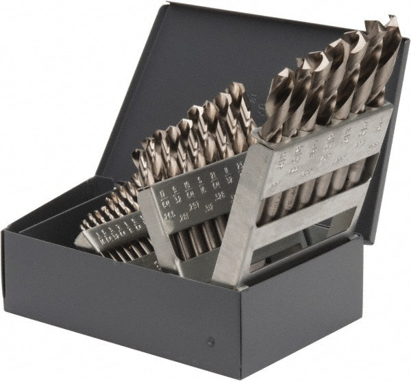 High-Speed Steel Screw Machine Length Drill Bit, 135° point - Cleveland C70368