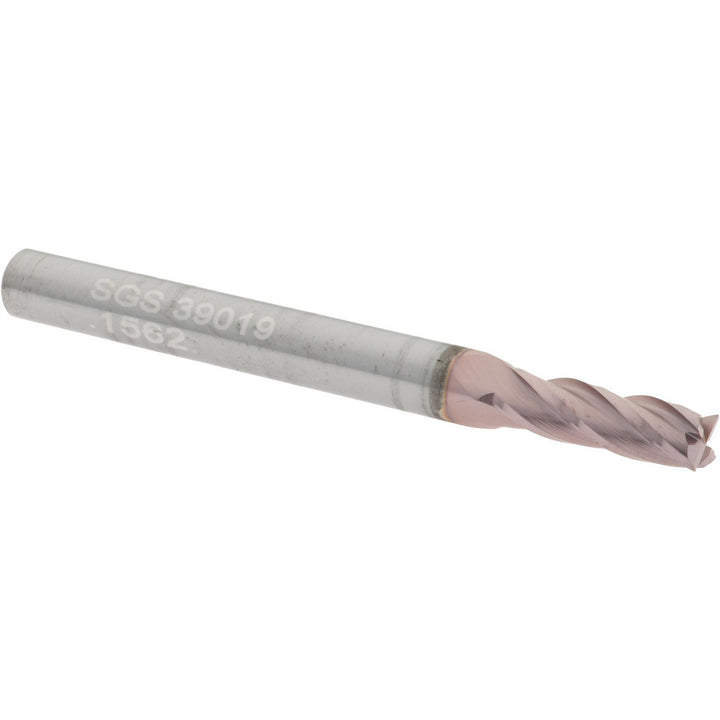 5/32" 4-Flute Solid Carbide Square End Mill, TiCN - SGS 39019