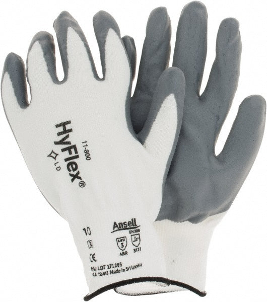 Gray; White Industrial Gloves - Ansell 205573