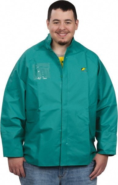 X-Large Green; Green Chemical; Flame-Resistant; Flame-Retardant; Rain Protective Garment - OnGuard 71032.XL