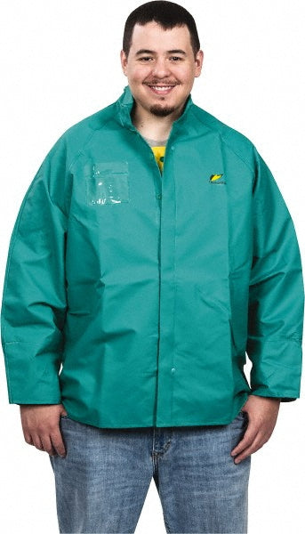 4X-Large Green; Green Chemical; Flame-Resistant; Flame-Retardant; Rain Protective Garment - OnGuard 71032.4XL