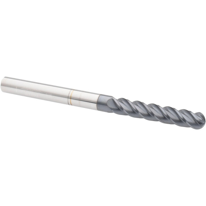 5/16" 4-Flute Solid Carbide Ball End Mill, AlTiN - Accupro 12184903