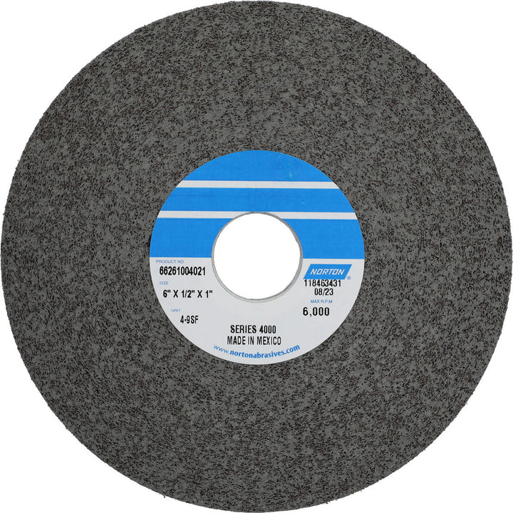 6 x 1/2" Silicon Carbide Deburring Wheels Disc - Norton 66261004021
