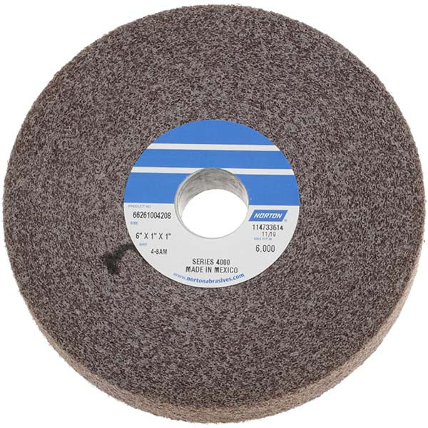 6 x 1" Aluminum Oxide Deburring Wheels Disc - Norton 66261004208
