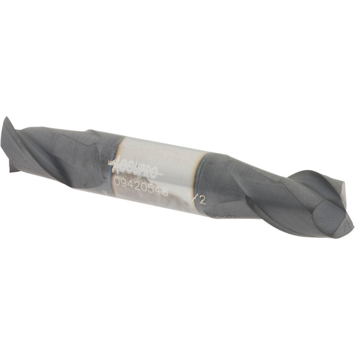1/2" 2-Flute Solid Carbide Square End Mill, AlTiN - Accupro 12185112