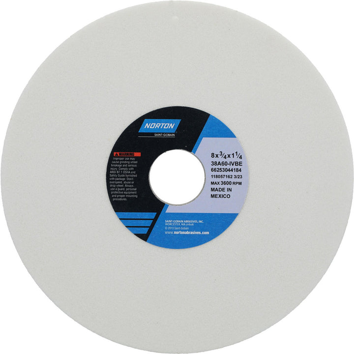 8 x 3/4" 60-Grit Aluminum Oxide Grinding & Cutoff Wheel - Norton 66253044184