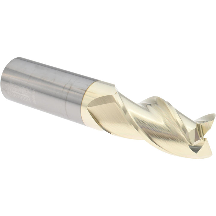 1" 3-Flute Solid Carbide Corner Radius End Mill, ZrN - Accupro 315067