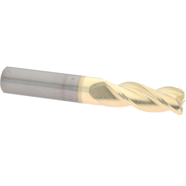 3/8" 3-Flute Solid Carbide Corner Radius End Mill, ZrN - Accupro 314744