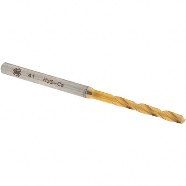 #41 Cobalt High Speed Steel Screw Machine Drill Bit, Coated, 130° point - OSG 10096005
